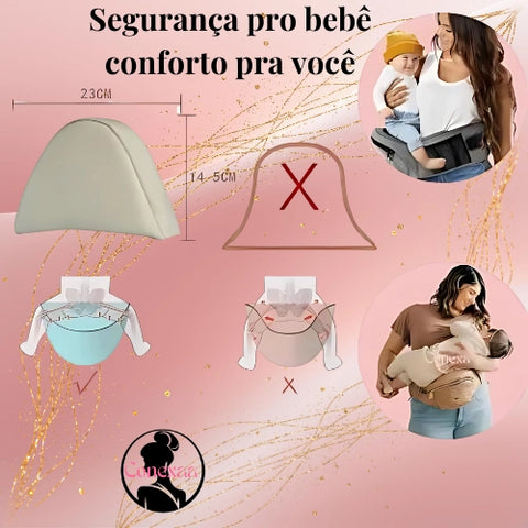 Pochete Assento Acolchoada Para Bebes - Travesseiro de Cintura